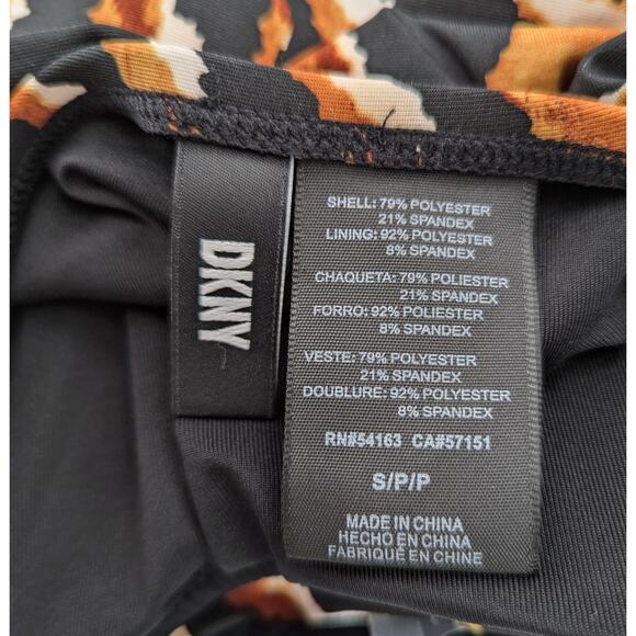 DKNY Black and Orange Tankini Swim Top - Picture 9 of 11